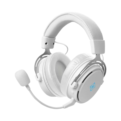DELTACO GAMING Fejhallgató mikrofonnal GAM-109-W, wireless gaming headset, 2.4 GHz USB receiver, 50mm element, white