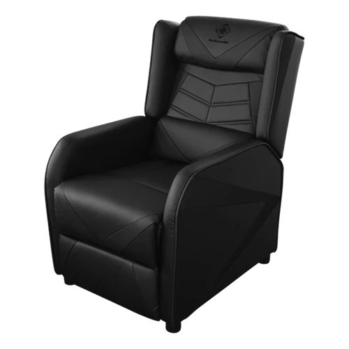 DELTACO GAMING Gamer fotel GAM-087-B, DC 420 Armchair, artificial leather, recliner, 49cm wide seat cushion, black