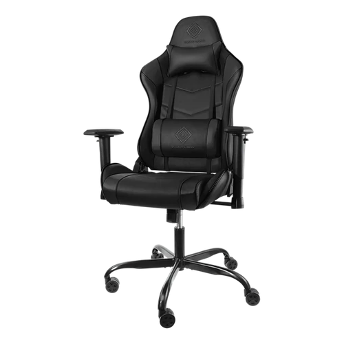 DELTACO GAMING Gamer szék GAM-096, Gaming chair in artificial leather, ergonomic, 5-point wheelbase, high back, black