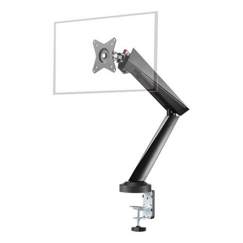 DELTACO GAMING Konzol GAM-101, Single Monitor Spring-Assisted Pro, for 17-32" monitors, VESA 75x75/100x100, black