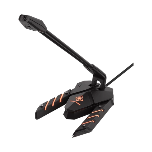 DELTACO GAMING Mikrofon GAM-064, RGB USB Desktop Microphone, frequency range, 100Hz-1kHz, sensitivity -23dB, black/gray