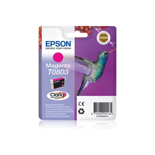 EPSON Tintapatron Singlepack Magenta T0803 Claria Photographic Ink