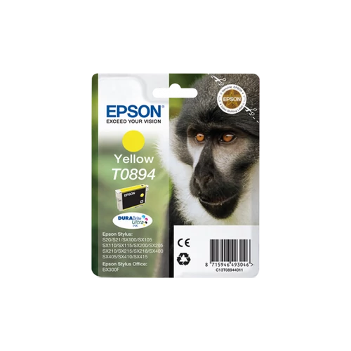 EPSON Tintapatron Singlepack Yellow T0894 DURABrite Ultra Ink