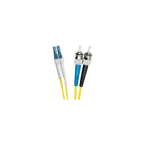 EXCEL Optikai Patch Kábel Duplex LC-ST 9/125 SM 5m, sárga