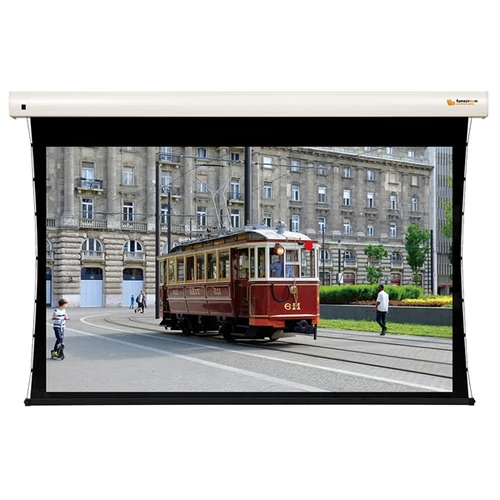 FUNSCREEN 102" (16:10) Premium Plus motoros vetítővászon (oldalfeszített, Méret: 247x148 cm, Látható méret: 221x138 cm)