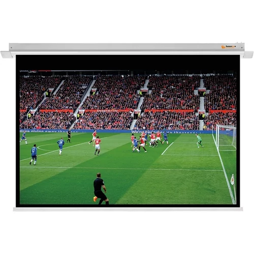 FUNSCREEN 94" (16:10) Premium Plus motoros vetítővászon (álmennyezeti, Méret: 213x131 cm, Látható méret: 203x126 cm)