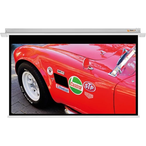 FUNSCREEN 105" (16:9) PREMIUM PLUS motoros Vetítővászon (álmennyezeti, Méret: 244x137 cm, Látható méret: 234x132 cm)