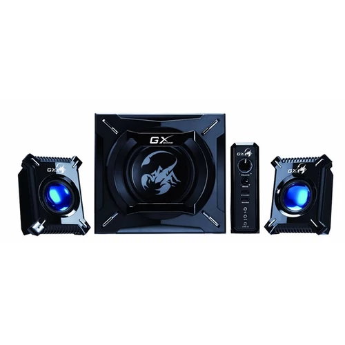 GENIUS 2.1 Hangszóró SW-G2.1 2000 Jack, Fadobozos, 45W RMS