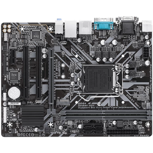 GIGABYTE Alaplap S1151 H310M S2P INTEL H310, mATX