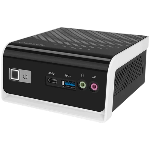 GIGABYTE PC BRIX, Intel Celeron N4000 2.6 GHz, HDMI, D-Sub, LAN, WIFI, Bluetooth, 2.5" HDD hely, USB 3.0