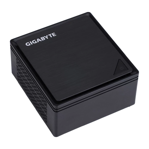GIGABYTE PC BRIX, Intel Celeron N3350 2.4 GHz, HDMI, DSUB, LAN, WIFI, Bluetooth, 2.5" HDD hely, USB 3.0