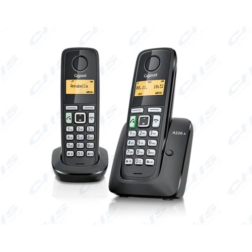 GIGASET ECO DECT Telefon A220 DUO fekete Magyar menü