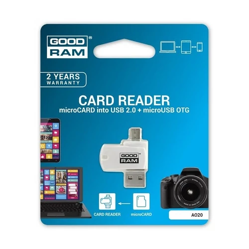 GOODRAM Kártyaolvasó OTG 2in1, MicroUSB és USB 2.0