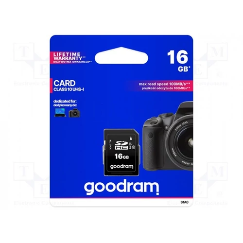 GOODRAM Memóriakártya SDHC 16GB CL10 UHS-I U1
