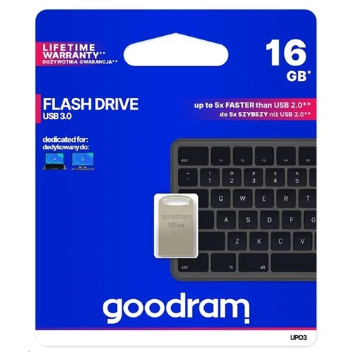 GOODRAM Pendrive 16GB UPO3 USB 3.0, Ezüst