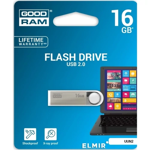 GOODRAM Pendrive 16GB, UUN2 USB 2.0, Szürke