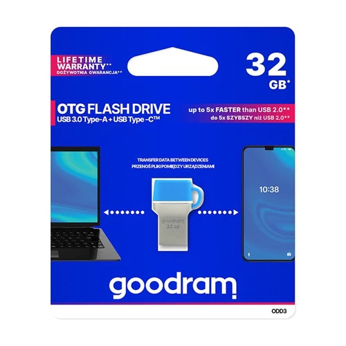 GOODRAM Pendrive 32GB ODD3 USB 3.0, Kék