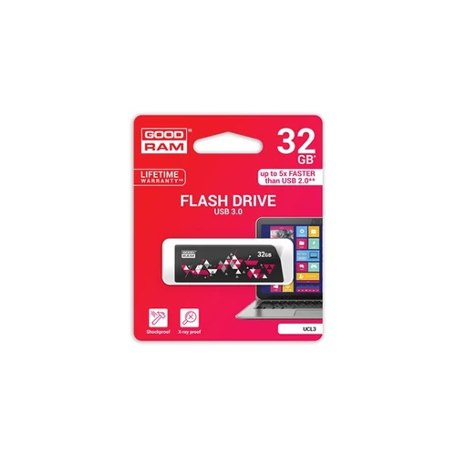 GOODRAM Pendrive 32GB, UCL3 USB 3.0, Fekete