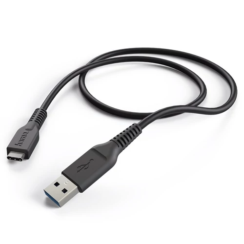 HAMA 178395, ADATKÁBEL USB 3.1 GEN 1, TYPE-C/USB A, 1M, FEKETE
