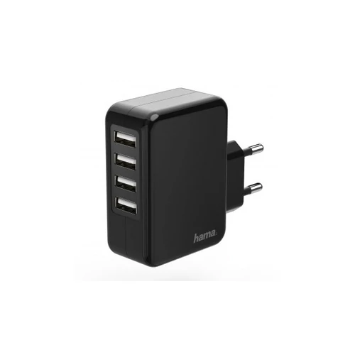 HAMA HÁLÓZATI TÖLTŐ USB 4X "AUTO DETECT" 4,8A