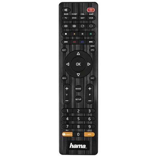 HAMA 12307, UNIVERZÁLIS TÁVIRÁNYÍTÓ 8IN1, FEKETE