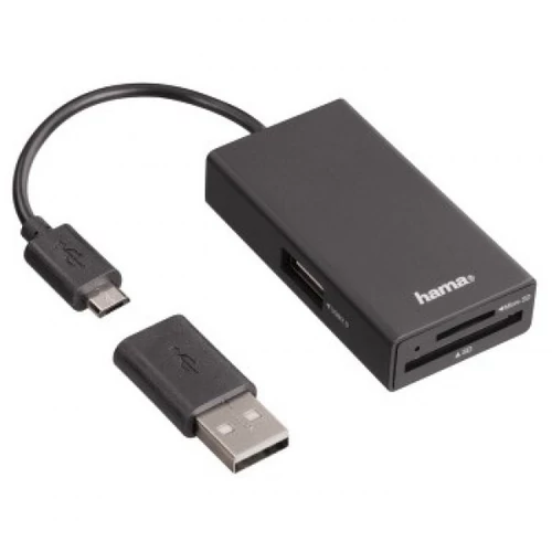 HAMA 54141, USB 2.0 OTG HUB ÉS MEMÓRIAKÁRTYAOLVASÓ "2IN1"