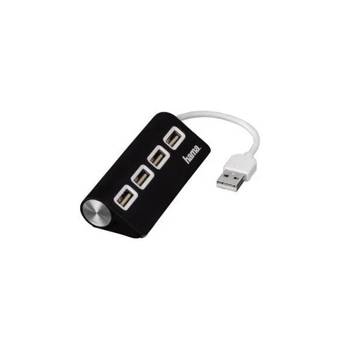 HAMA 12177, USB 2.0 HUB (4 DB USB PORT), fekete