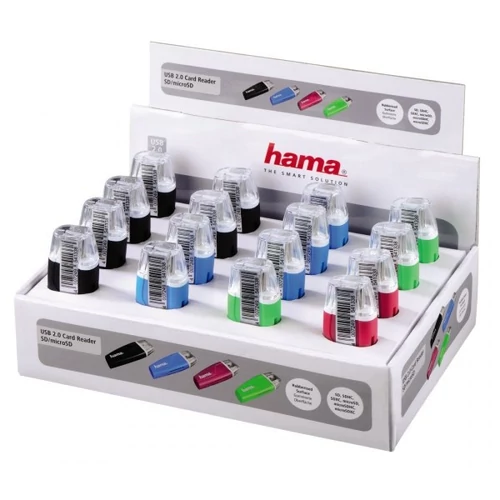 HAMA 54133, USB 2.0 kártyaolvasó SD/microSD- A feltüntetett ár egy darabra vonatkozik!