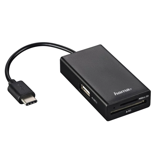 HAMA 54144, USB TYPE-C KÁRTYAOLVASÓ, USB HUB, OTG ADAPTER KOMBÓ