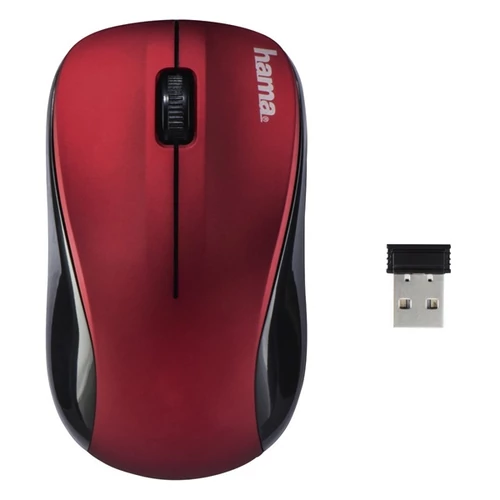 HAMA VEZETÉK NÉLKÜLI OPTIKAI EGÉR "AM-8100", PIROS