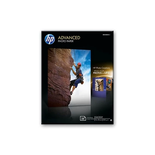 HP Fotópapír ADVANCED GLOSSY PHOTO PAPER 13X18/25, 250g/m2 BORDERLESS