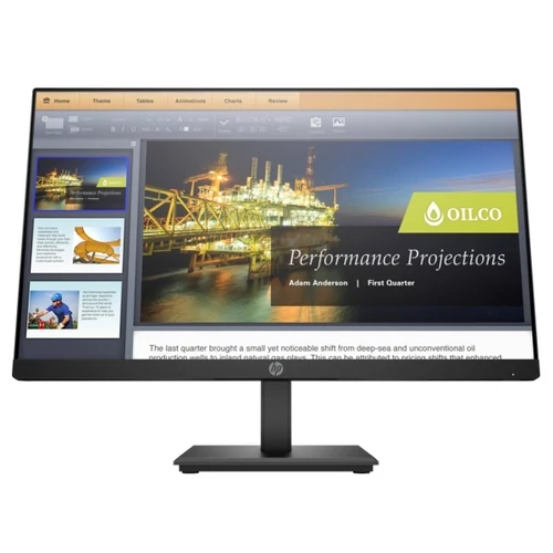 HP LED Monitor 21.5" ProDisplay P224 AG IPS, 1920x1080, 16:9, 3000:1, 250cd, 5ms, VGA, DisplayPort, HDMI, fekete