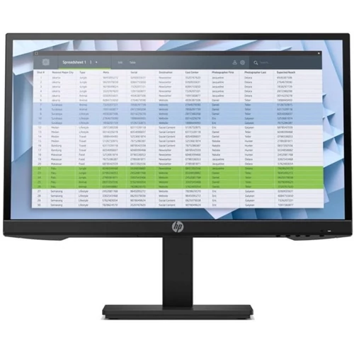 HP LED Monitor 21.5" ProDisplay P22h G4 AG IPS 1920x1080, 16:9, 1000:1, 250cd, 5ms, VGA, HDMI, DisplayPort, fekete