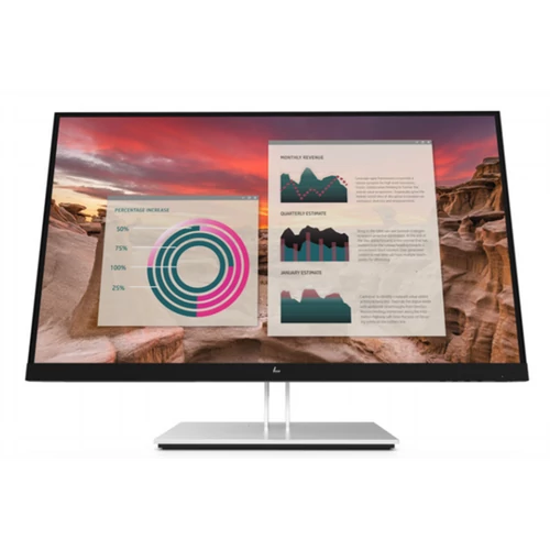 HP Monitor EliteDisplay E27u G4 27" AG IPS 2560x1440, 16:9, 1000:1, 250cd, 5ms, HDMI, DisplayPort, USB-C, fekete