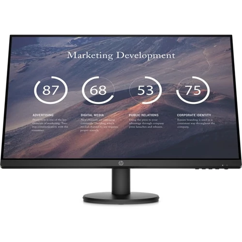 HP Monitor P27v G4 27" FHD AG IPS 1920x1080, 16:9, 1000:1, 300cd, 5ms, VGA, HDMI, fekete