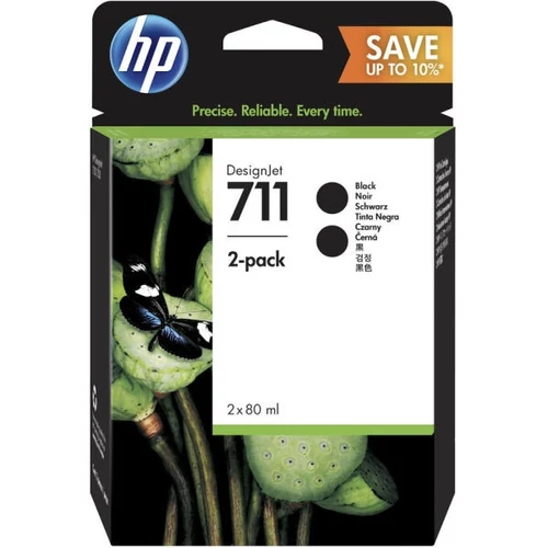 HP No 711 P2V31A fekete tintapatron duplacsomag 2x80ml
