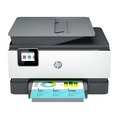 HP Tintasugaras MFP NY/M/S/F Officejet Pro 9012E USB/Háló/WLAN, A4 22lap/perc FF(ISO), 4800x1200, Síkágyas, ADF