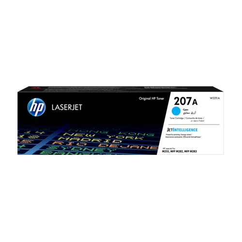 HP Toner (207A) W2211A ciánkék 1250/oldal M255/M282/M283