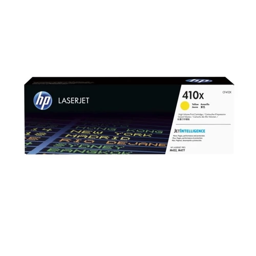 HP Toner (410X) CF412X sárga 5000/oldal