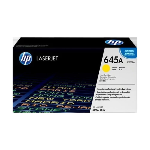 HP Toner 645A CLJ 5500 sárga 12000/oldal