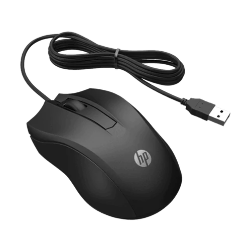 HP vezetékes egér 100 - fekete