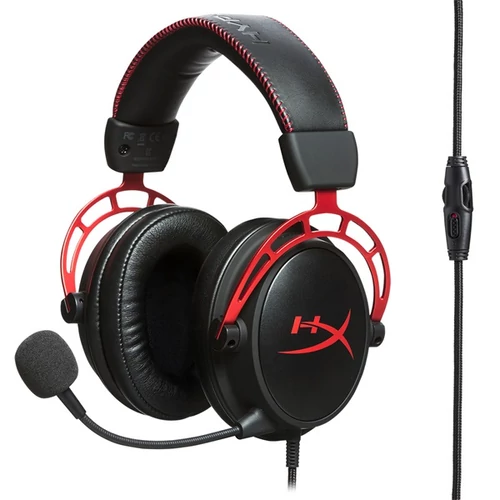 HYPERX Headset Cloud Alpha, fekete-piros
