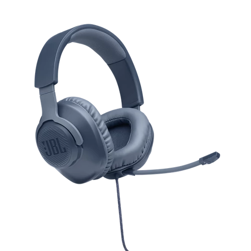 JBL Quantum 100 (Vezetékes, gaming fejhallgató mikrofonnal), Kék