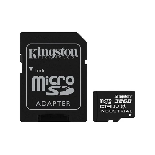 KINGSTON Memóriakártya MicroSDHC 32GB Industrial Temp C10 UHS-I + Adapter