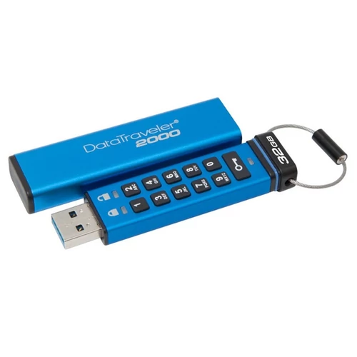 KINGSTON Pendrive 32GB, DT 2000 USB 3.0 256bit AES FIPS 197, Keypad