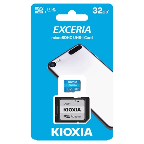 KIOXIA Memóriakártya SDHC 32GB CL10 UHS-I + adapter (TOSHIBA)