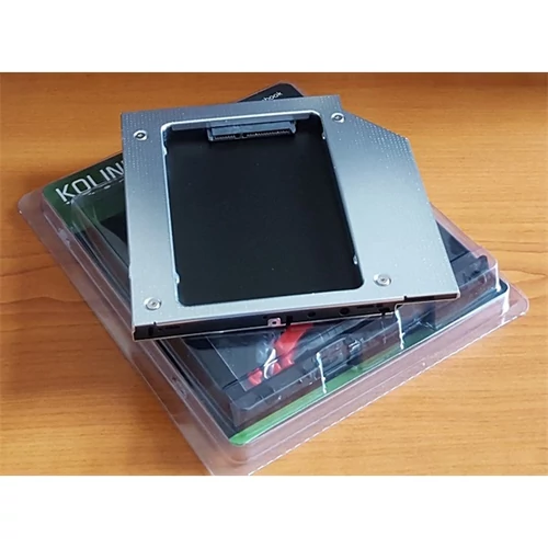 KOLINK beépítő keret,  HDD/SSD, SlimODD helyre - 2.5 SSD (9.5mm)