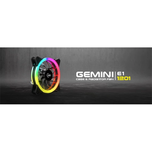 KWG rendszerhűtő GEMINI E1-1201 1db case fan