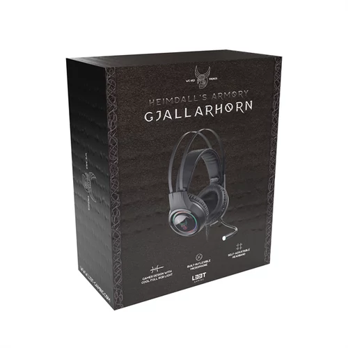 L33T Gaming GJALLARHORN - W. MIC & RGB Gamer fejhallgató