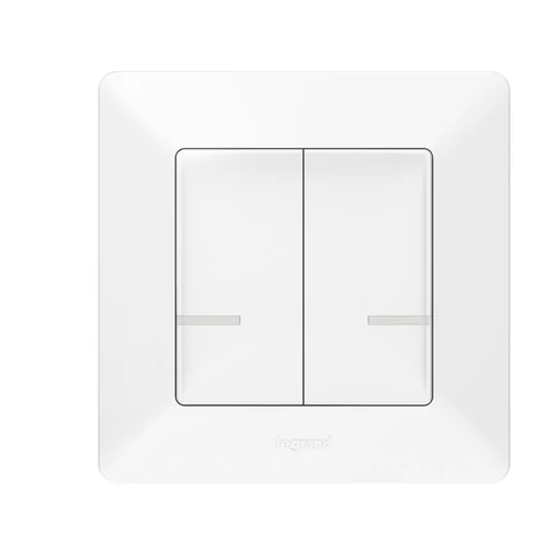 LEGRAND Vezeték nélküli kapcsoló - kettős egypólusúValena Life Netatmo fehér